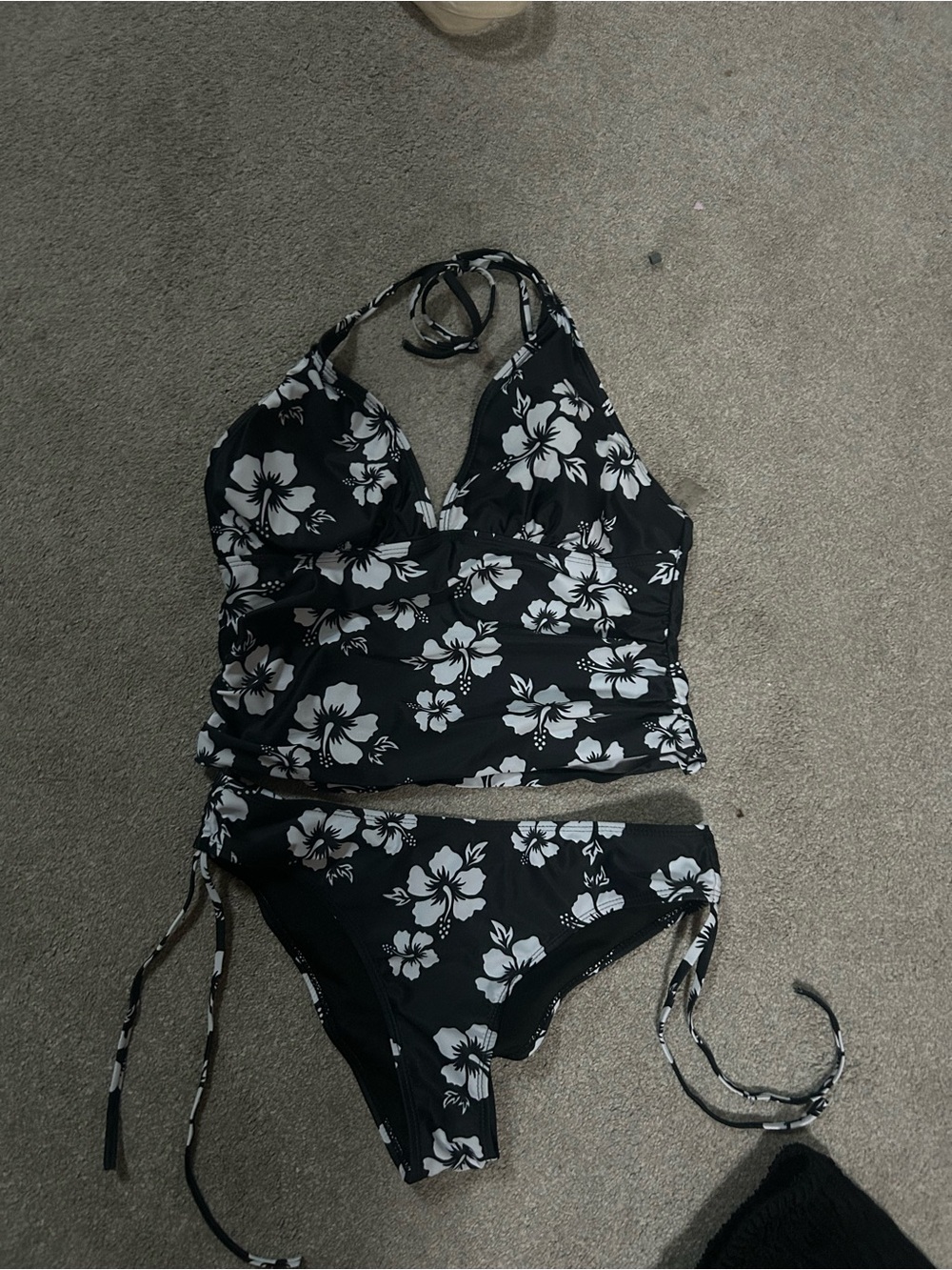 Target Black & White Floral Tankini Bikini Set - Women's Swim